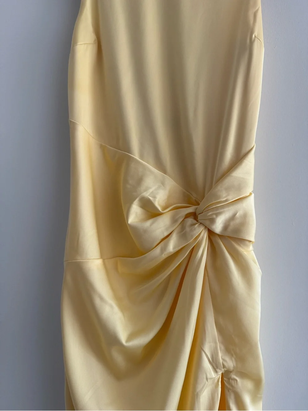 Abercrombie & Fitch Draped Skirt Maxi Dress Yellow XS Petite